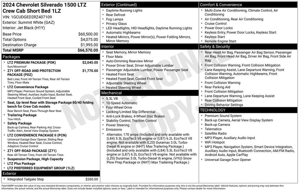 2024 Chevrolet Silverado 1500 LTZ