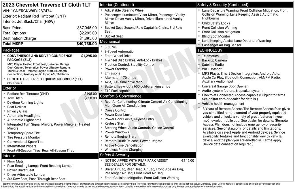 2023 Chevrolet Traverse LT 1LT
