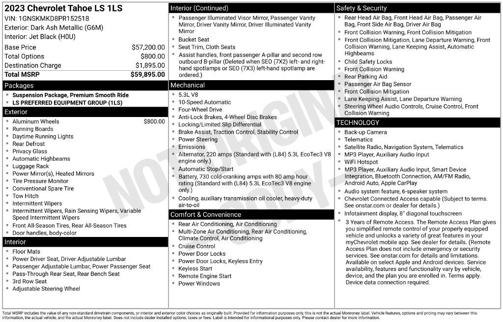 2023 Chevrolet Tahoe LS