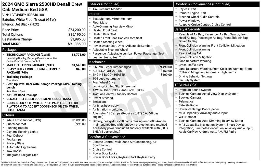 2024 GMC Sierra 2500HD Denali