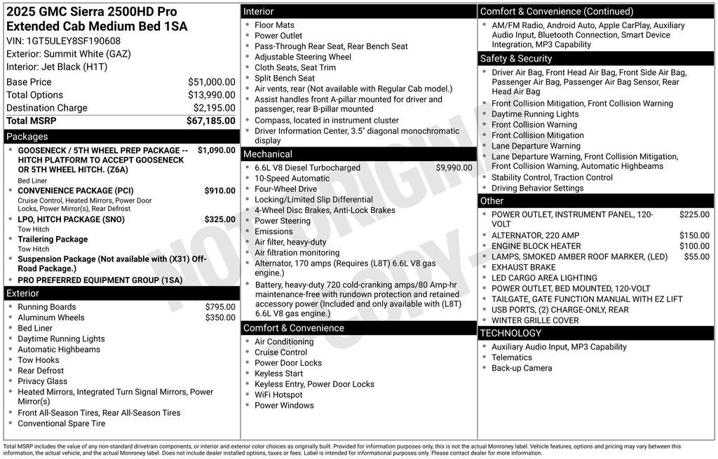 2025 GMC Sierra 2500HD Pro