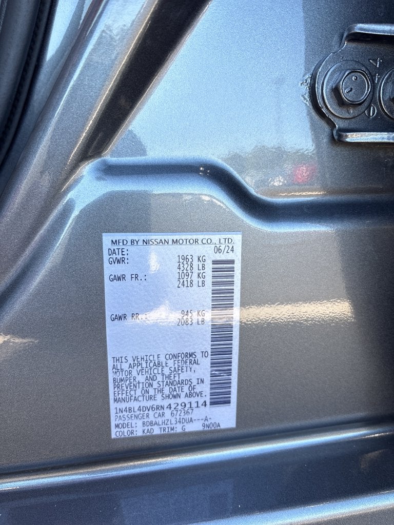 2024 Nissan Altima 2.5 SV
