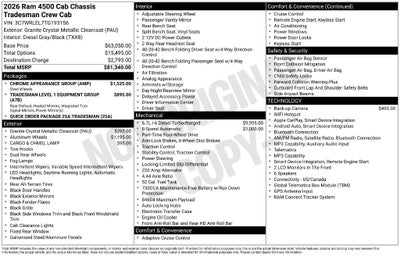 2026 RAM 4500HD Tradesman