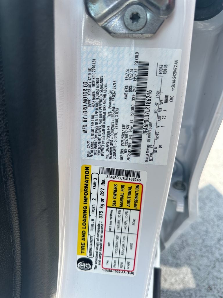 2020 Ford Fusion Hybrid SE