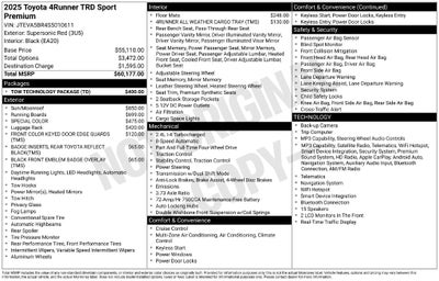 2025 Toyota 4Runner TRD Sport Premium