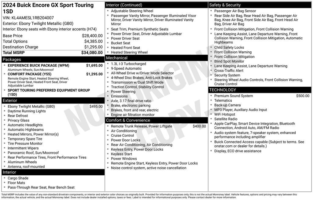 2024 Buick Encore GX Sport Touring