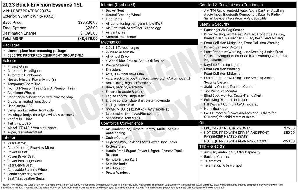 2023 Buick Envision Essence