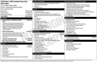 2022 RAM 1500 Limited