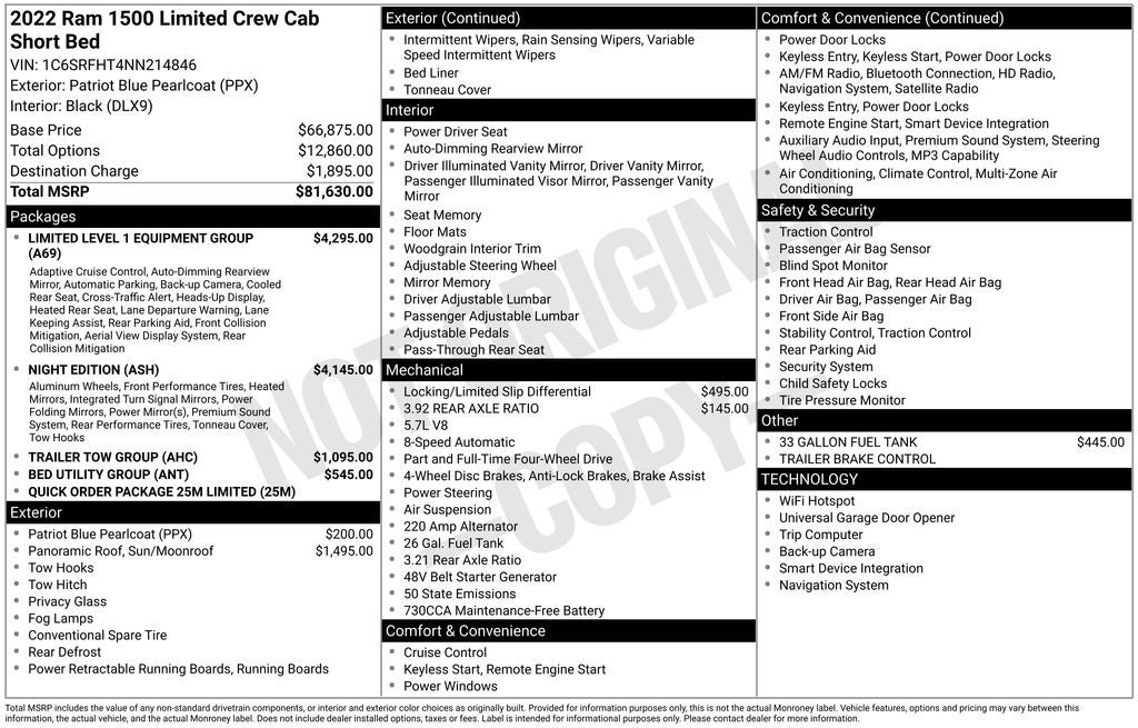 2022 RAM 1500 Limited
