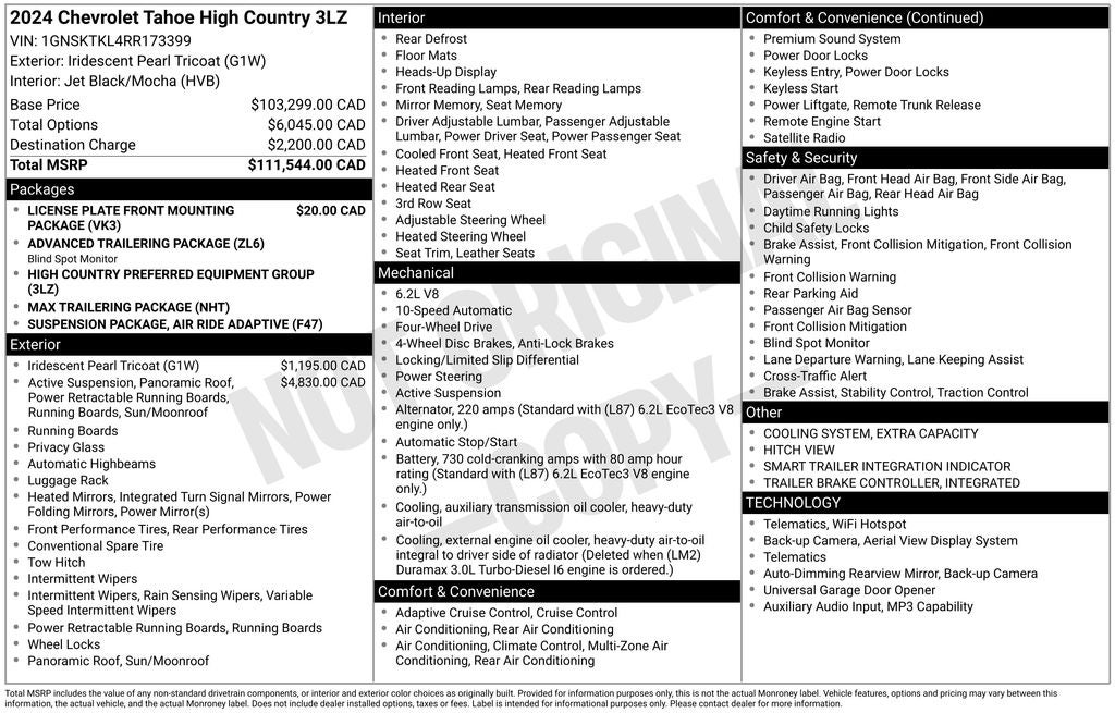 2024 Chevrolet Tahoe High Country