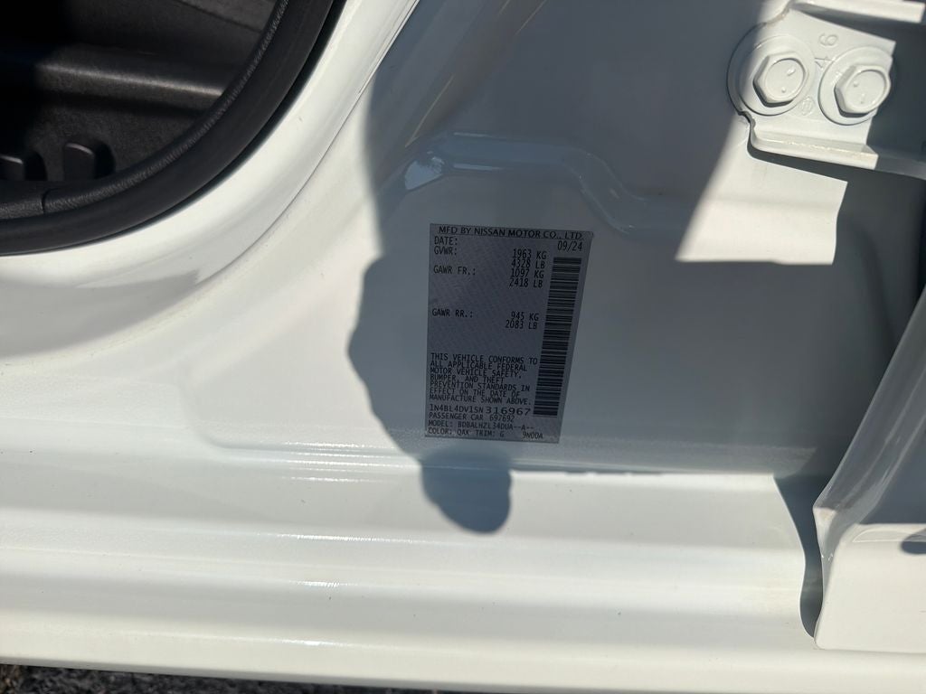 2025 Nissan Altima 2.5 SV