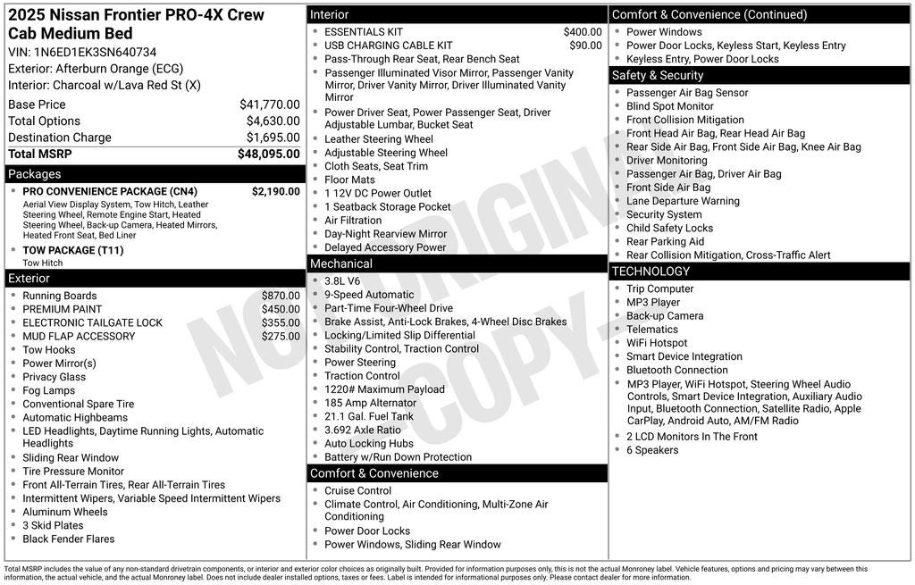 2025 Nissan Frontier PRO-4X