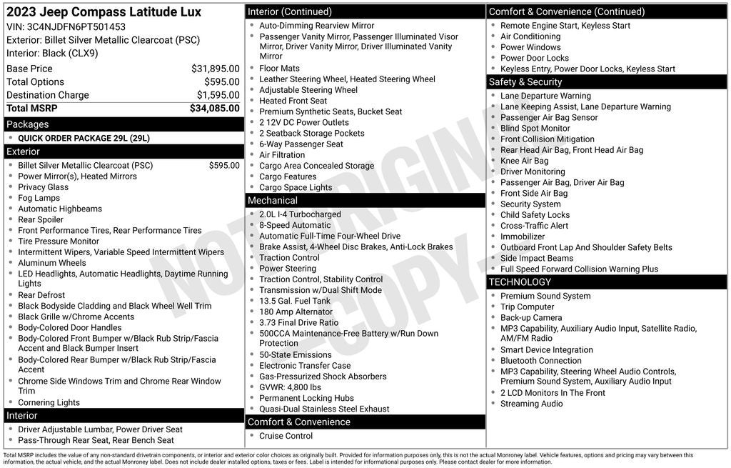 2023 Jeep Compass Latitude Lux