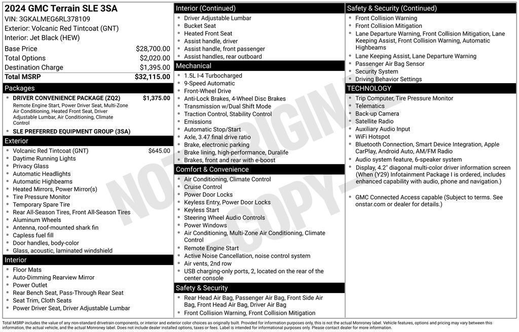 2024 GMC Terrain SLE