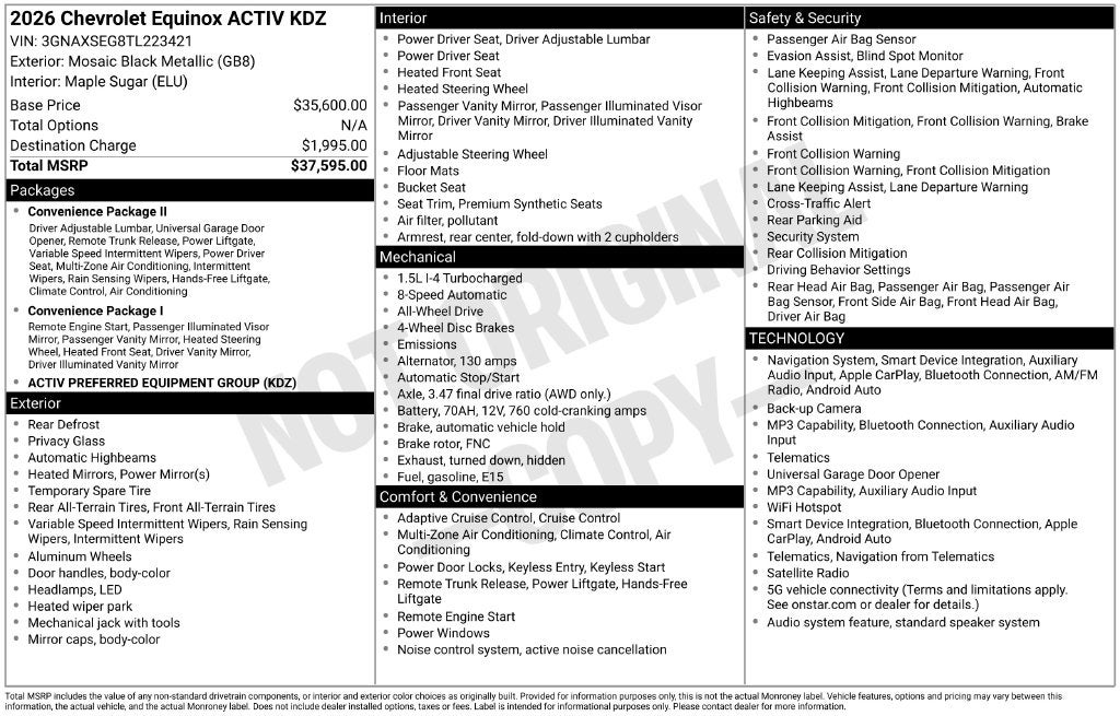 2026 Chevrolet Equinox ACTIV