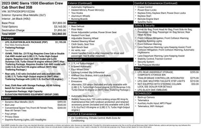 2023 GMC Sierra 1500 Elevation