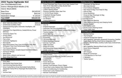 2022 Toyota Highlander XLE