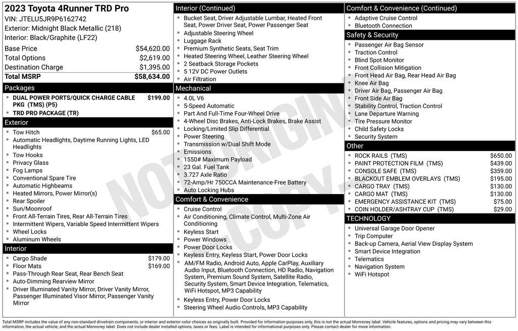2023 Toyota 4Runner TRD Pro