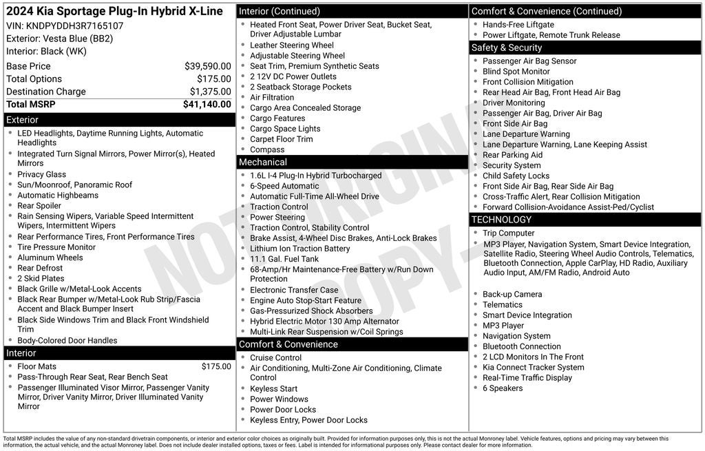2024 Kia Sportage Plug-In Hybrid X-Line