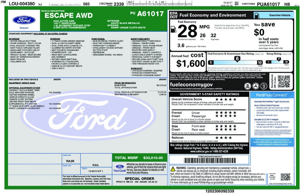 2023 Ford Escape Active