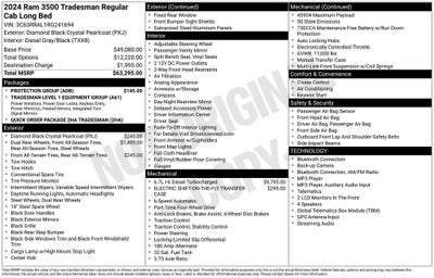 2024 RAM 3500 Tradesman