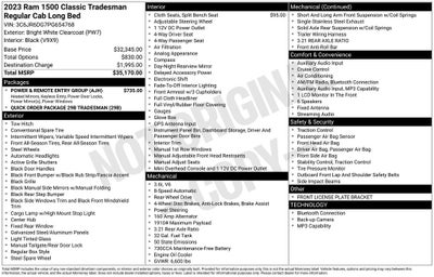2023 RAM 1500 Classic Tradesman