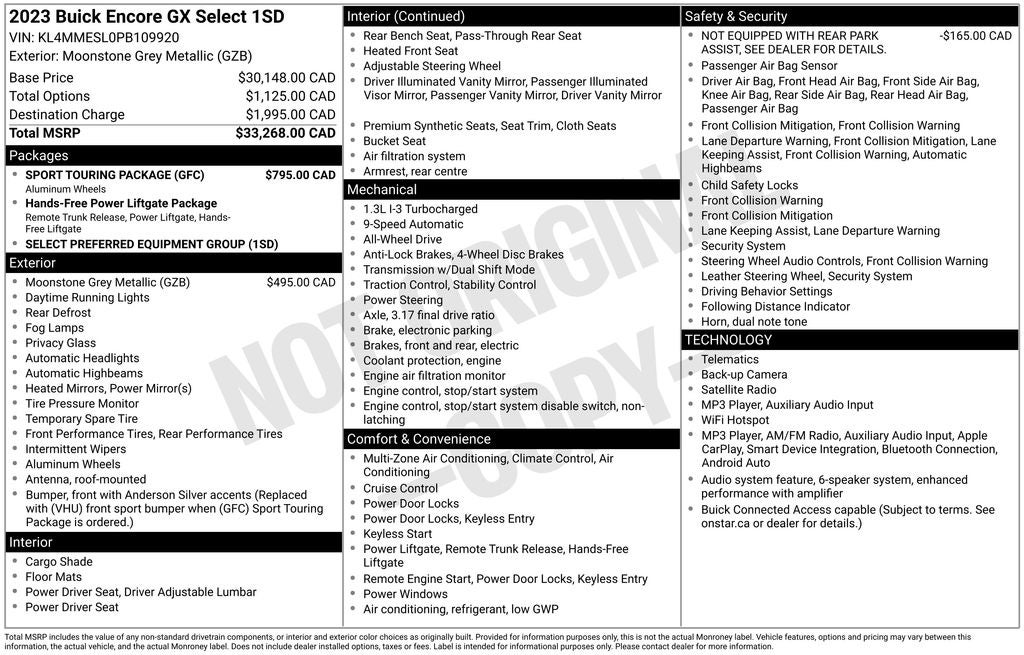 2023 Buick Encore GX Select