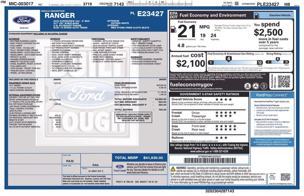 2023 Ford Ranger XLT