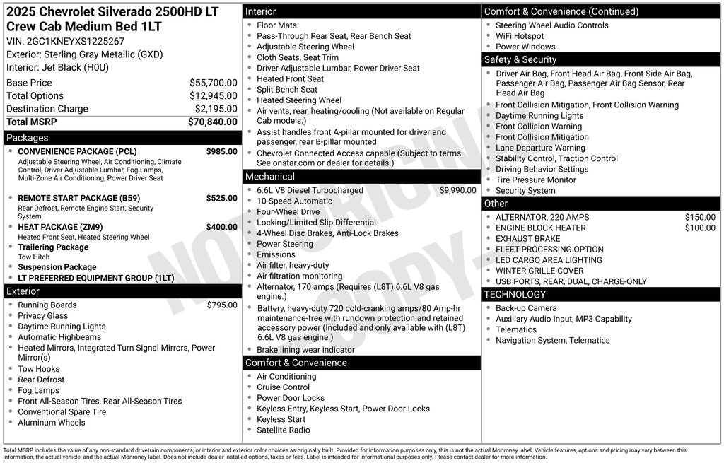 2025 Chevrolet Silverado 2500HD LT