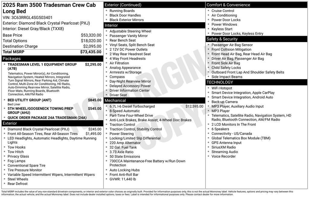 2025 RAM 3500 Tradesman