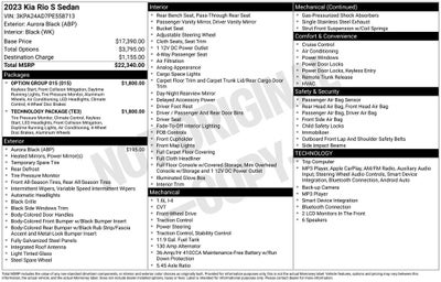 2023 Kia Rio S