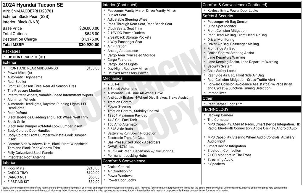 2024 Hyundai Tucson SE