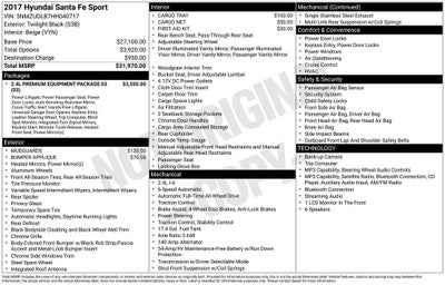 2017 Hyundai Santa Fe Sport 2.4 Base