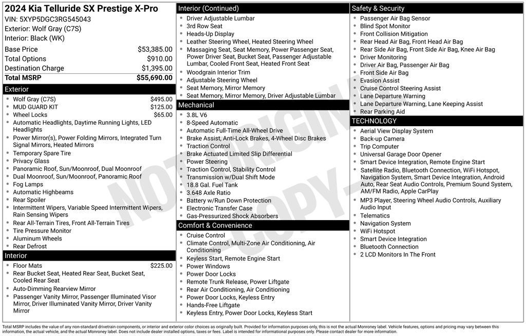 2024 Kia Telluride SX-Prestige X-Pro