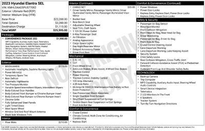 2023 Hyundai Elantra SEL