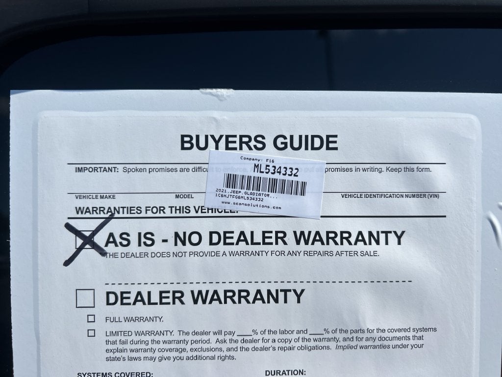 2021 Jeep Gladiator High Altitude