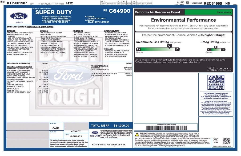 2024 Ford F-350SD Lariat DRW