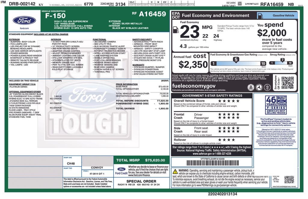 2024 Ford F-150 Platinum