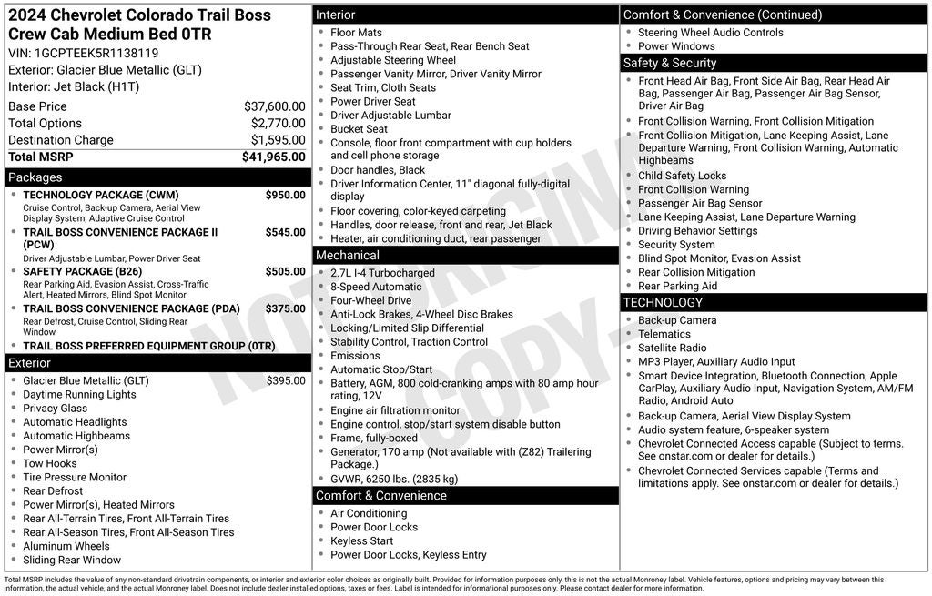 2024 Chevrolet Colorado Trail Boss