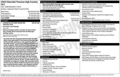 2023 Chevrolet Traverse High Country