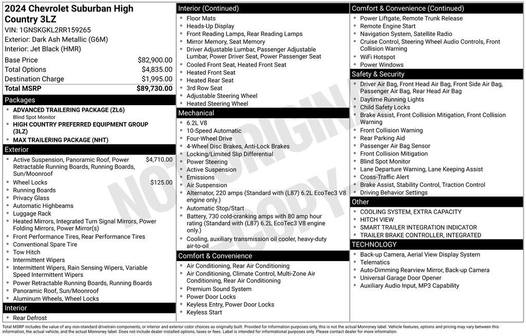 2024 Chevrolet Suburban High Country