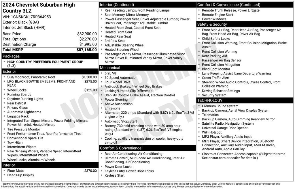 2024 Chevrolet Suburban High Country