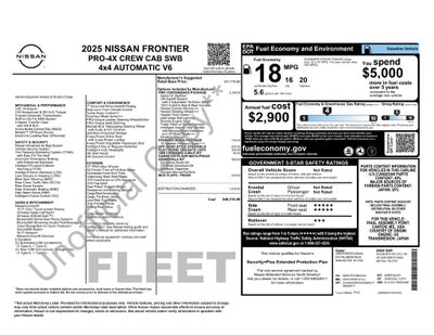 2025 Nissan Frontier PRO-4X