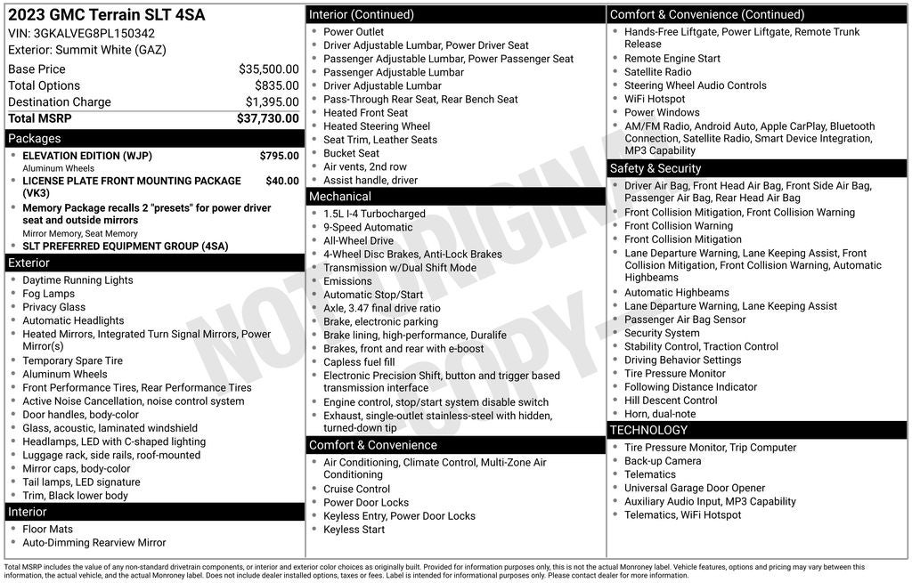 2023 GMC Terrain SLT