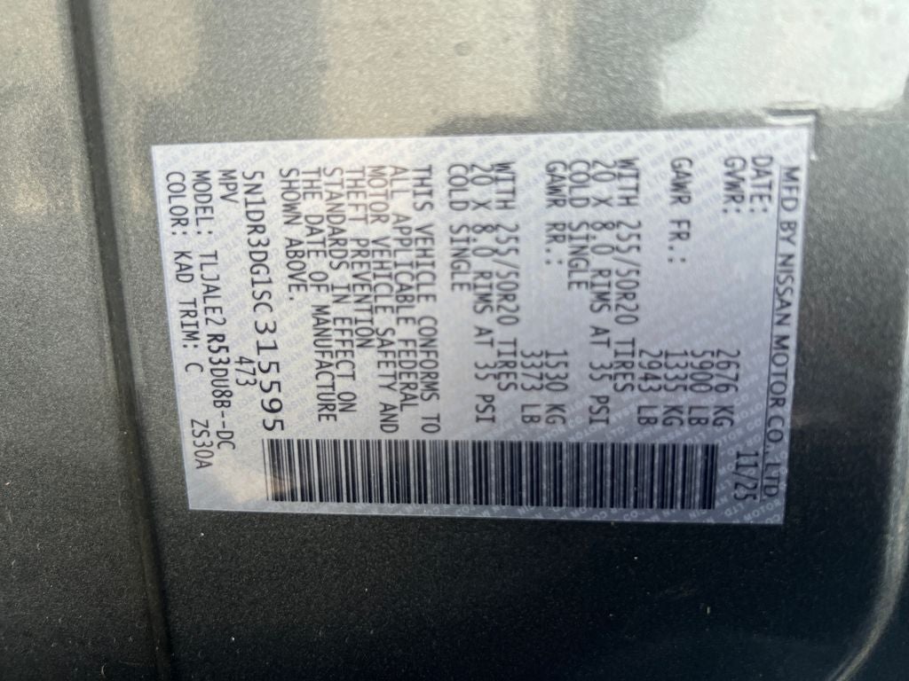 2025 Nissan Pathfinder Platinum
