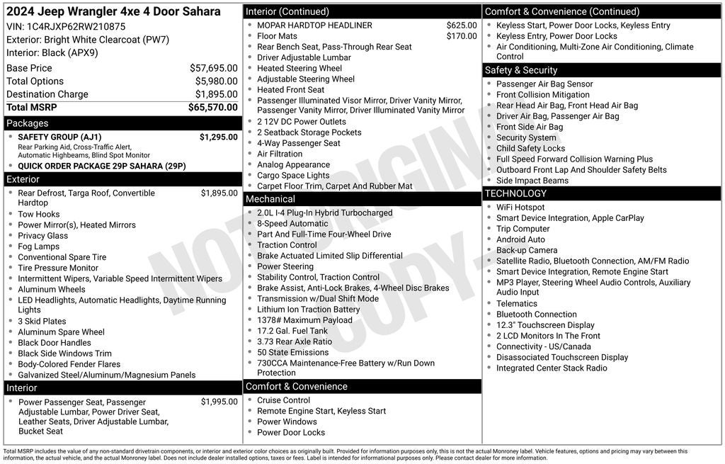 2024 Jeep Wrangler Sahara 4xe