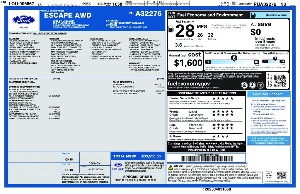 2023 Ford Escape ST-Line