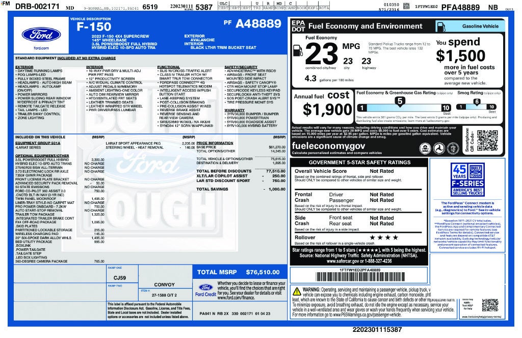 2023 Ford F-150 Lariat