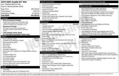 2023 GMC Acadia SLT
