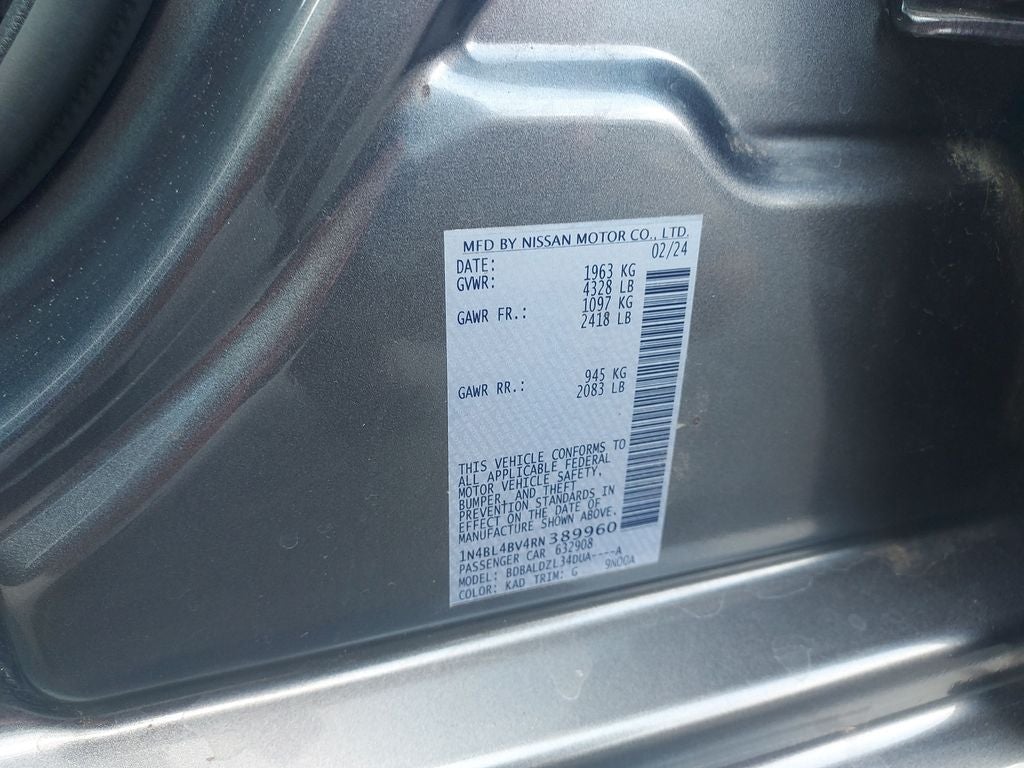 2024 Nissan Altima 2.5 S